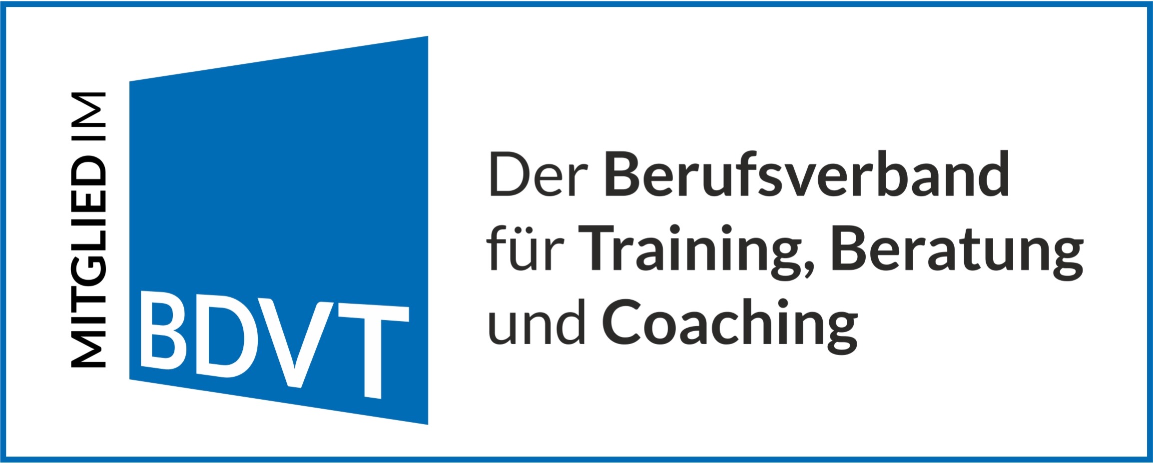 Mitglied BDVT mit Rahmen