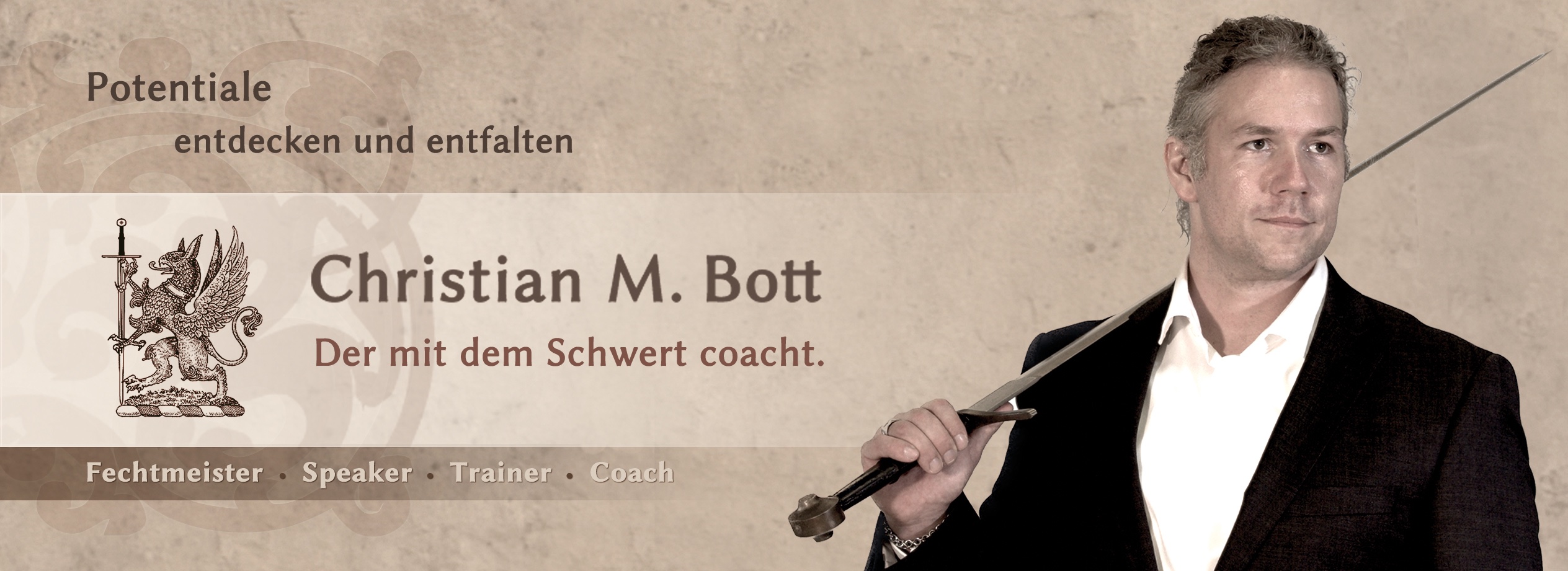 Christian M. Bott - Der mit dem Schwert coacht.